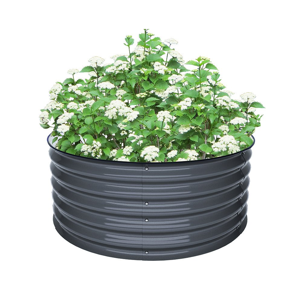 17'' Tall 42'' Round Metal Raised Garden Beds