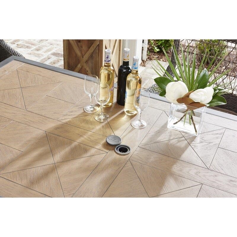 Lucus Rectangular 4 - Person 80'' Long Dining Set with Cushions