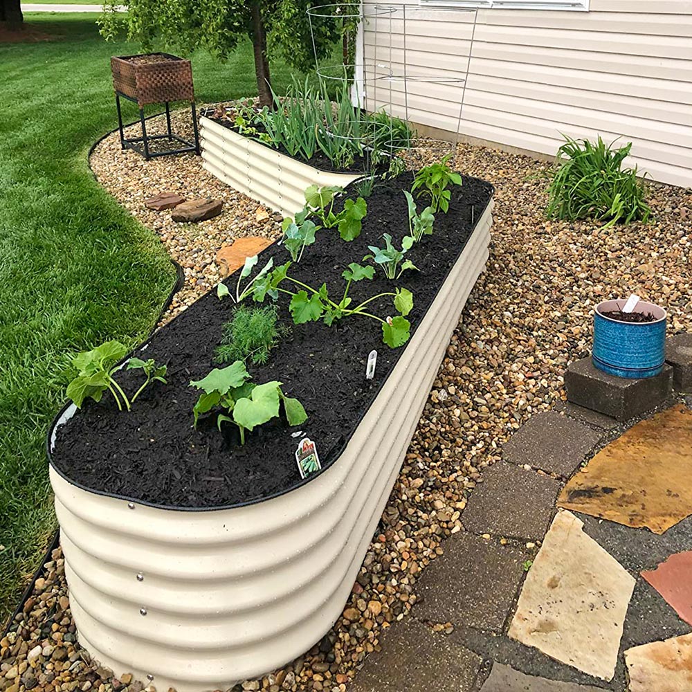 17'' Tall 8'x2' Metal Raised Garden Beds (9 in 1)