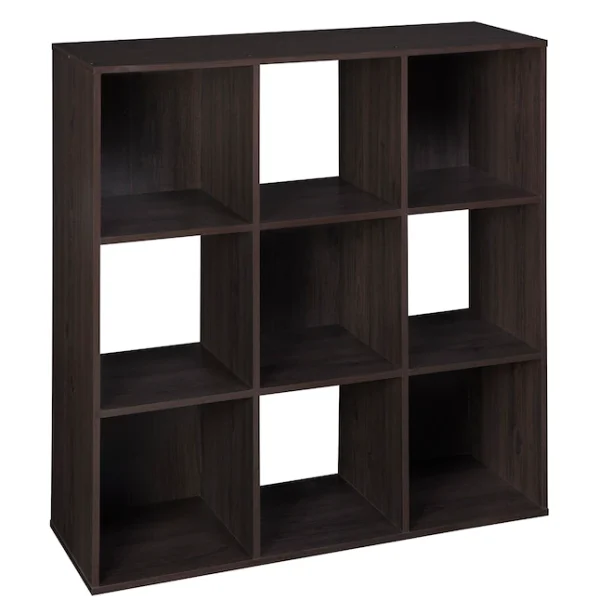 35.88-in H x 35.88-in W x 11.63-in D Espresso Stackable Wood Laminate 9 Cube Organizer