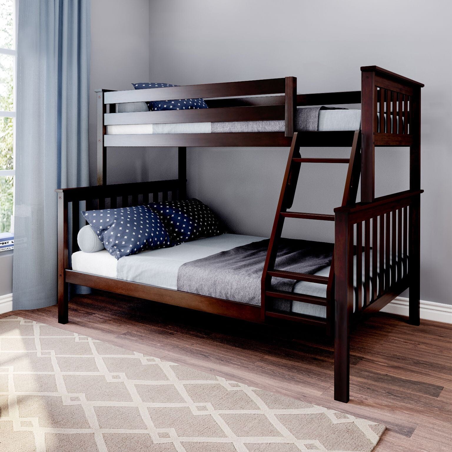 🎄Store Closing Sale💖Kid's Twin Over Full-Size Bunk Bed