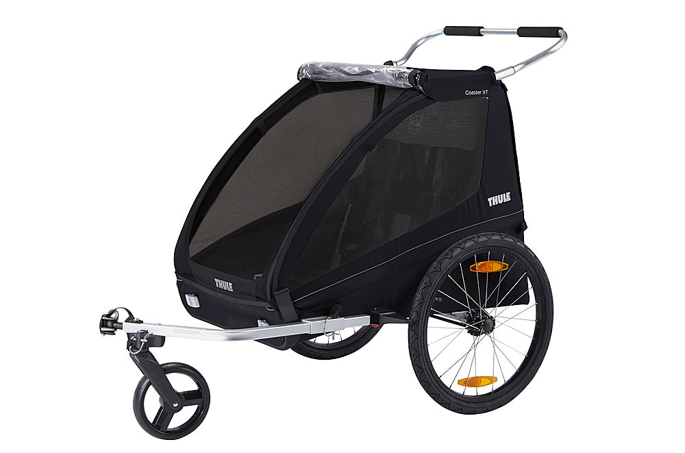 Thule - Coaster XT 2-Seat Bicycle Trailer and Stroller - Black