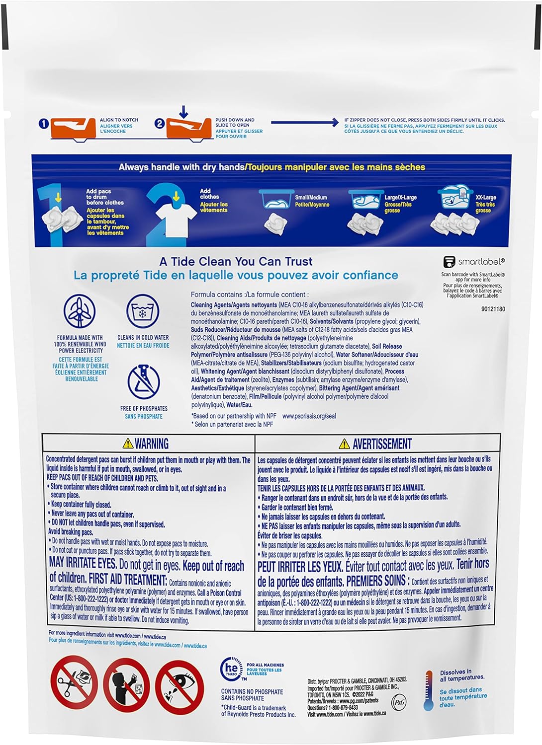 Tide PODS Free & Gentle Laundry Detergent Soap Pods, 81 count