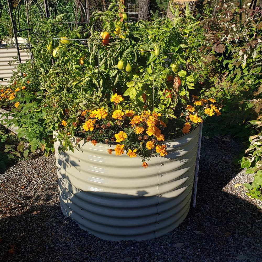 32'' Tall 42'' Round Metal Raised Garden Beds