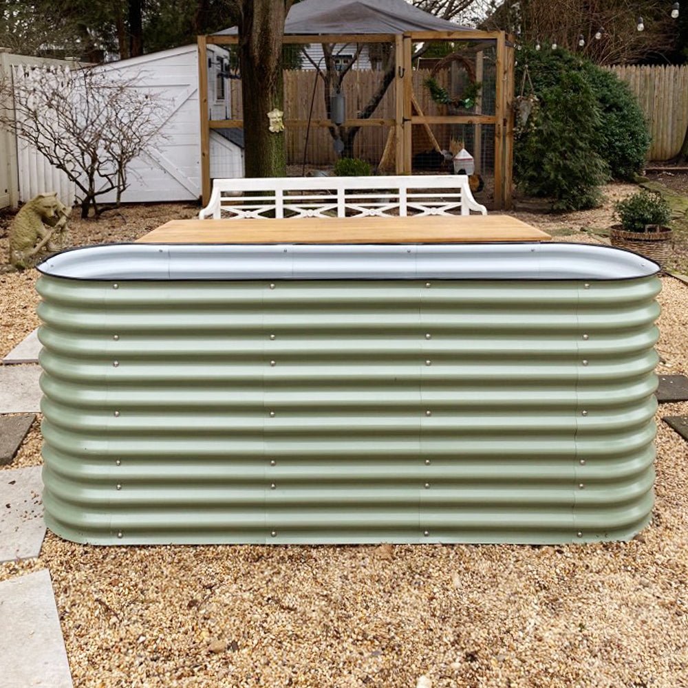 32'' Tall 6.5'x2' Metal Raised Garden Beds (6 in 1)