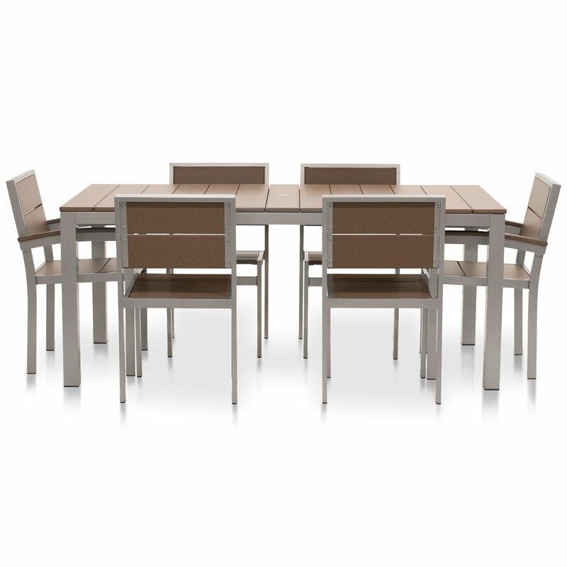 Fiona Rectangular 6 - Person 72'' Long Dining Set