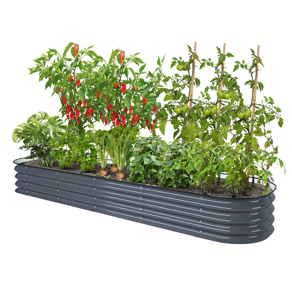 11'' Tall 8'x2' Metal Raised Garden Beds (9 in 1)