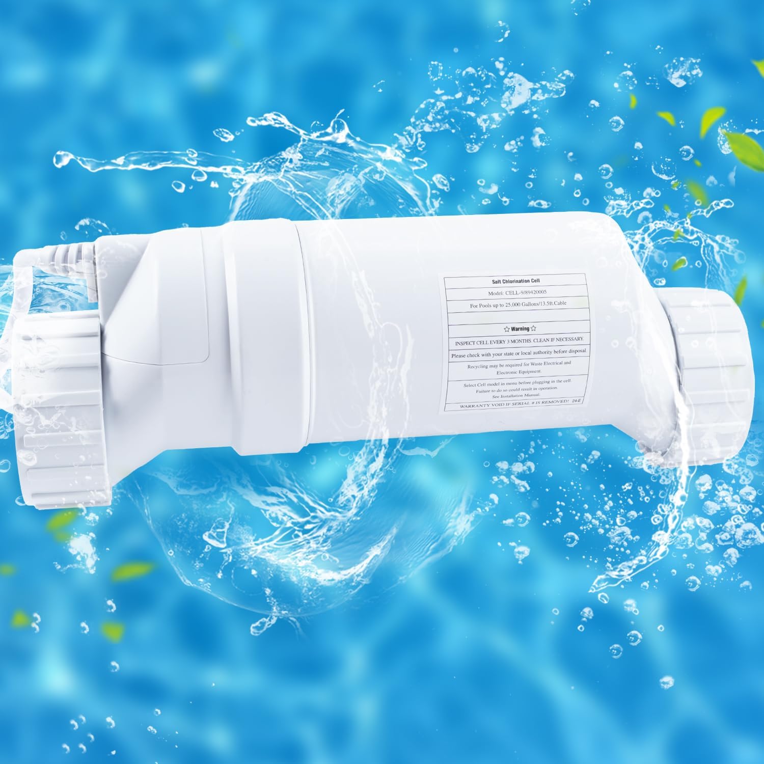 Chlorinator System, Salt Generator for Inground Pools, compatible with Hayward Salt Chlorine Generator W3T-CELL-15, 40000 Gallon