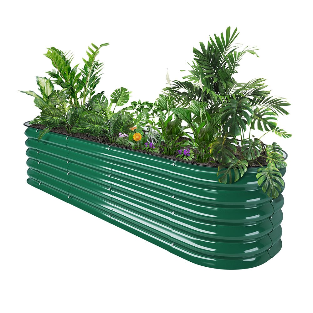 17'' Tall 6.5'x2' Metal Raised Garden Beds (6 in 1)