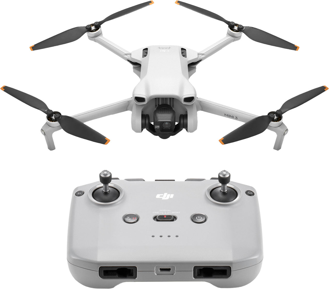Mini 3 Drone with Remote Control - Gray