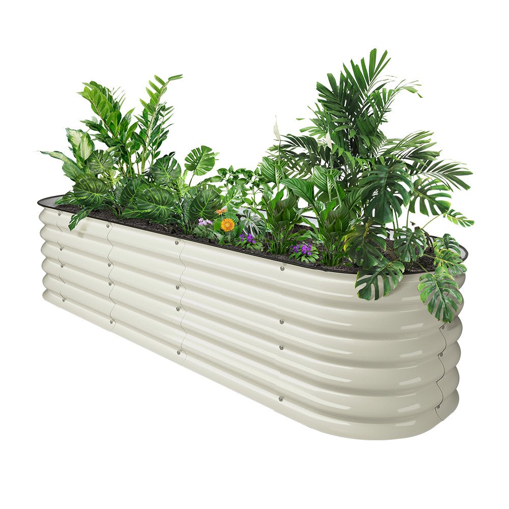 17'' Tall 6.5'x2' Metal Raised Garden Beds (6 in 1)
