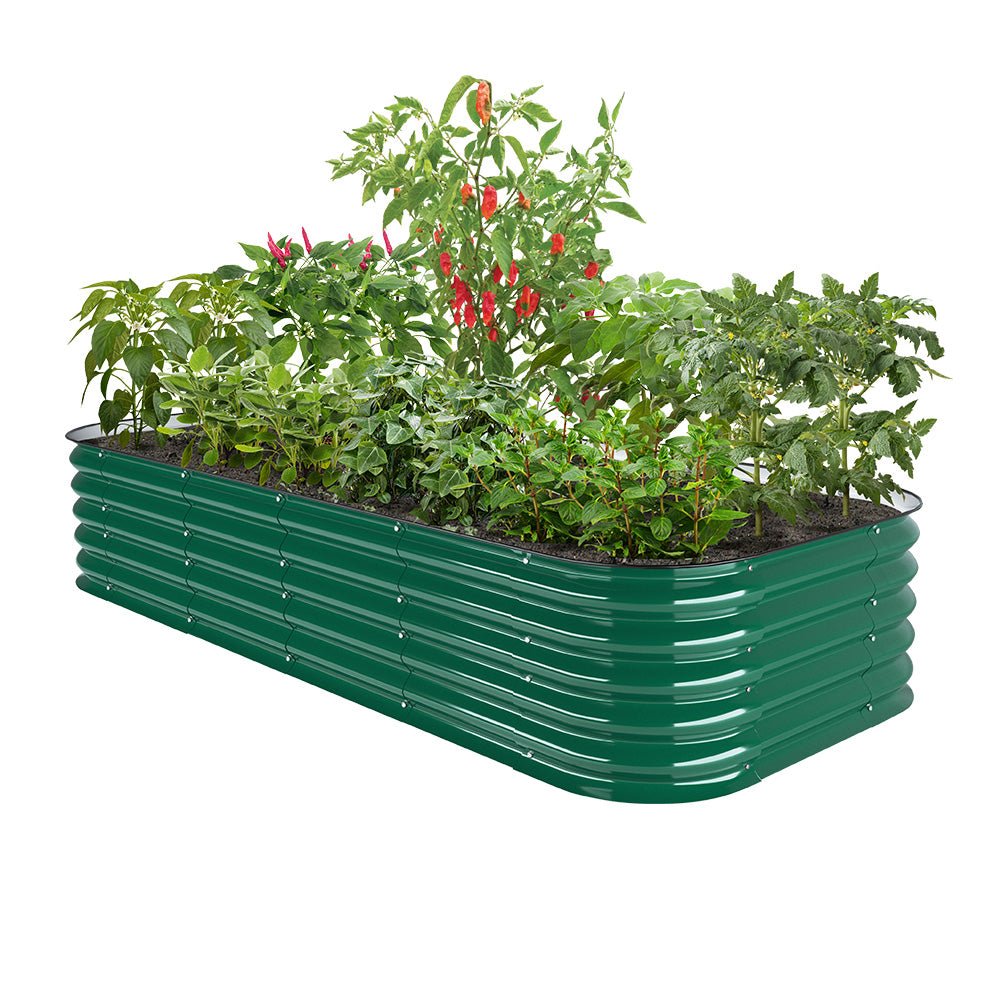17'' Tall 8'x4' Metal Raised Garden Beds (10 in 1)