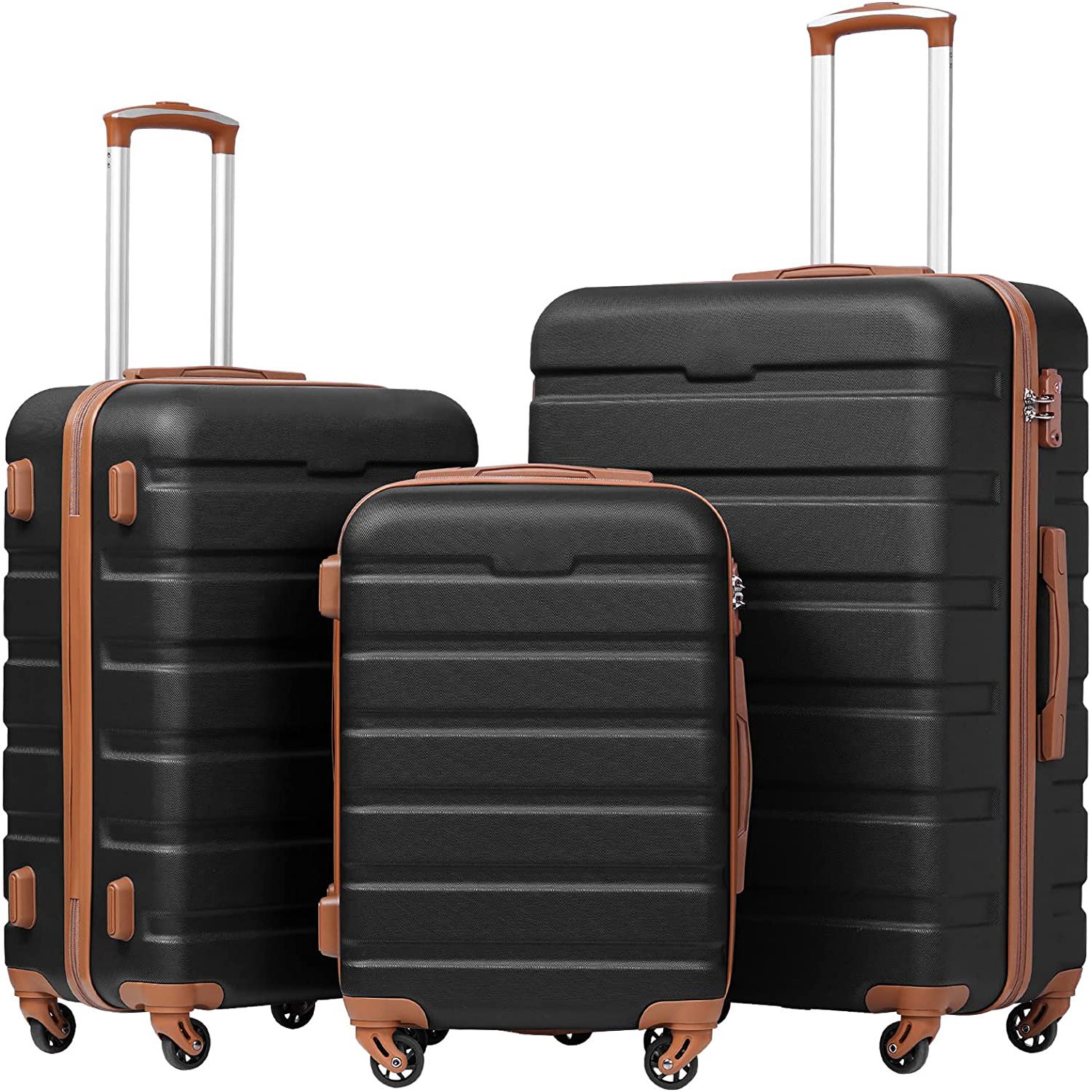 🔥Luggage 3 Piece Set🔥Apricot Black
