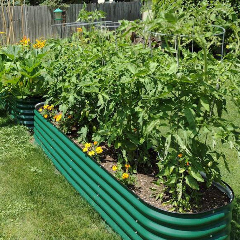 17'' Tall 8'x2' Metal Raised Garden Beds (9 in 1)