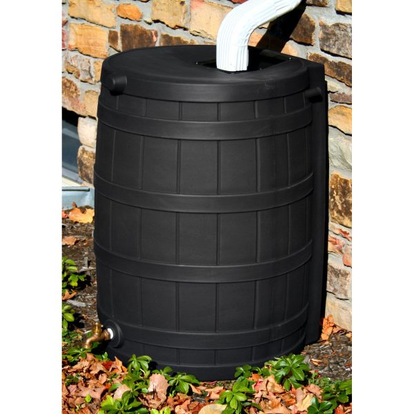 50 Gallon  Flat Back Rain Barrel