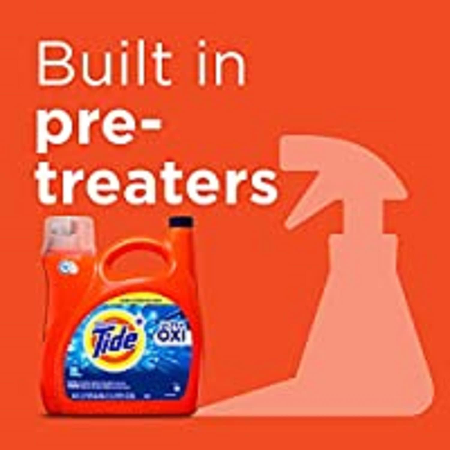 Tide Ultra Oxi Liquid Laundry Detergent, 59 Loads, 84 fl oz, HE Compatible