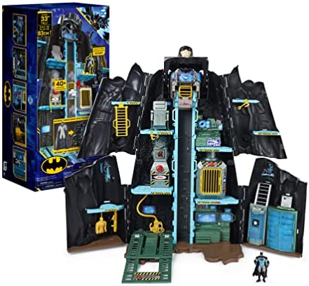 Batman, Bat-Tech Batcave, Giant Transforming Playset with Exclusive 4�� Batman Figure and Accessories