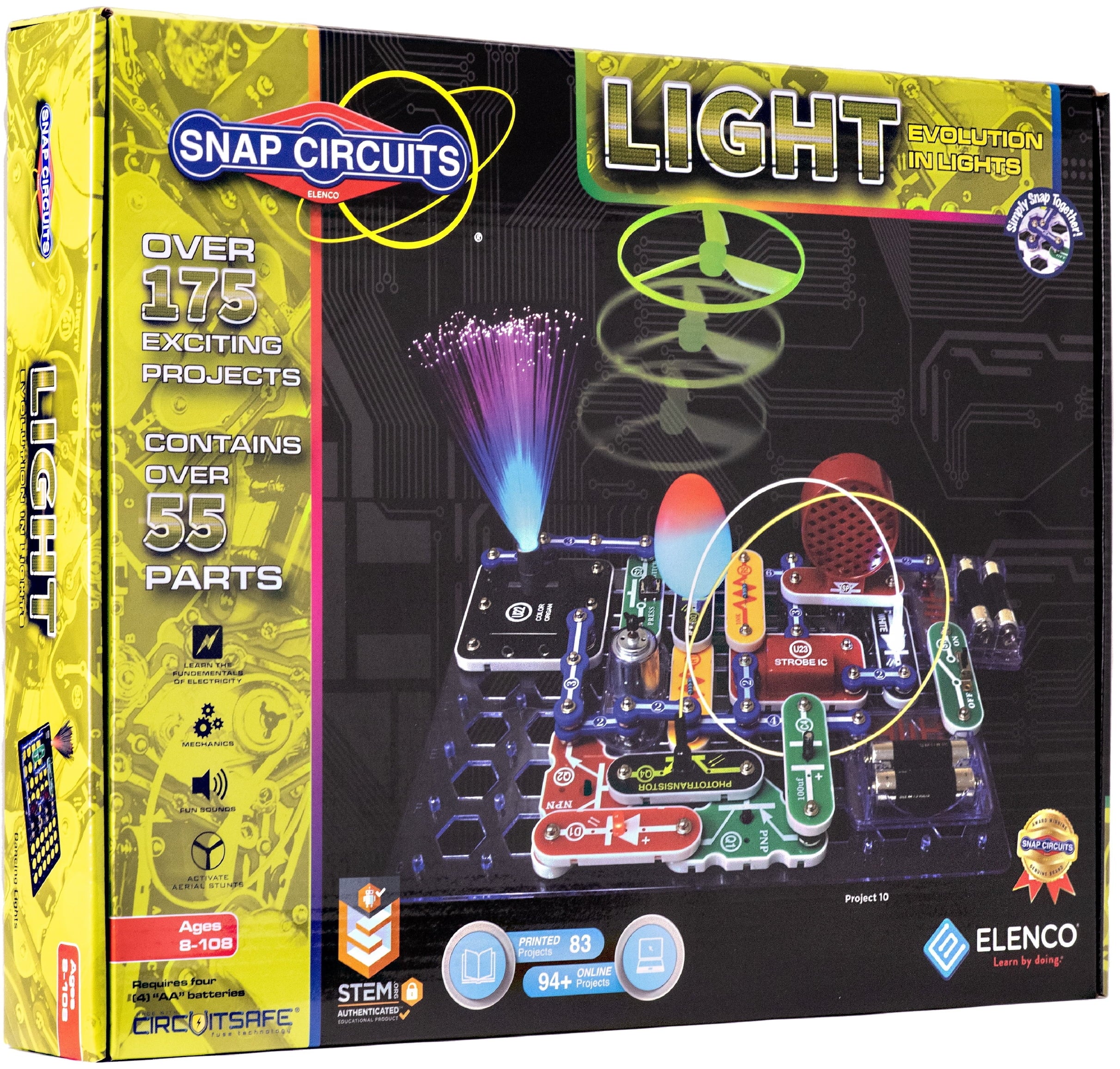 Snap Circuits? Light SCL175 | Electronics Exploration Kit | Over 175 Projects | STEM Educational Toys for Kids 8+
