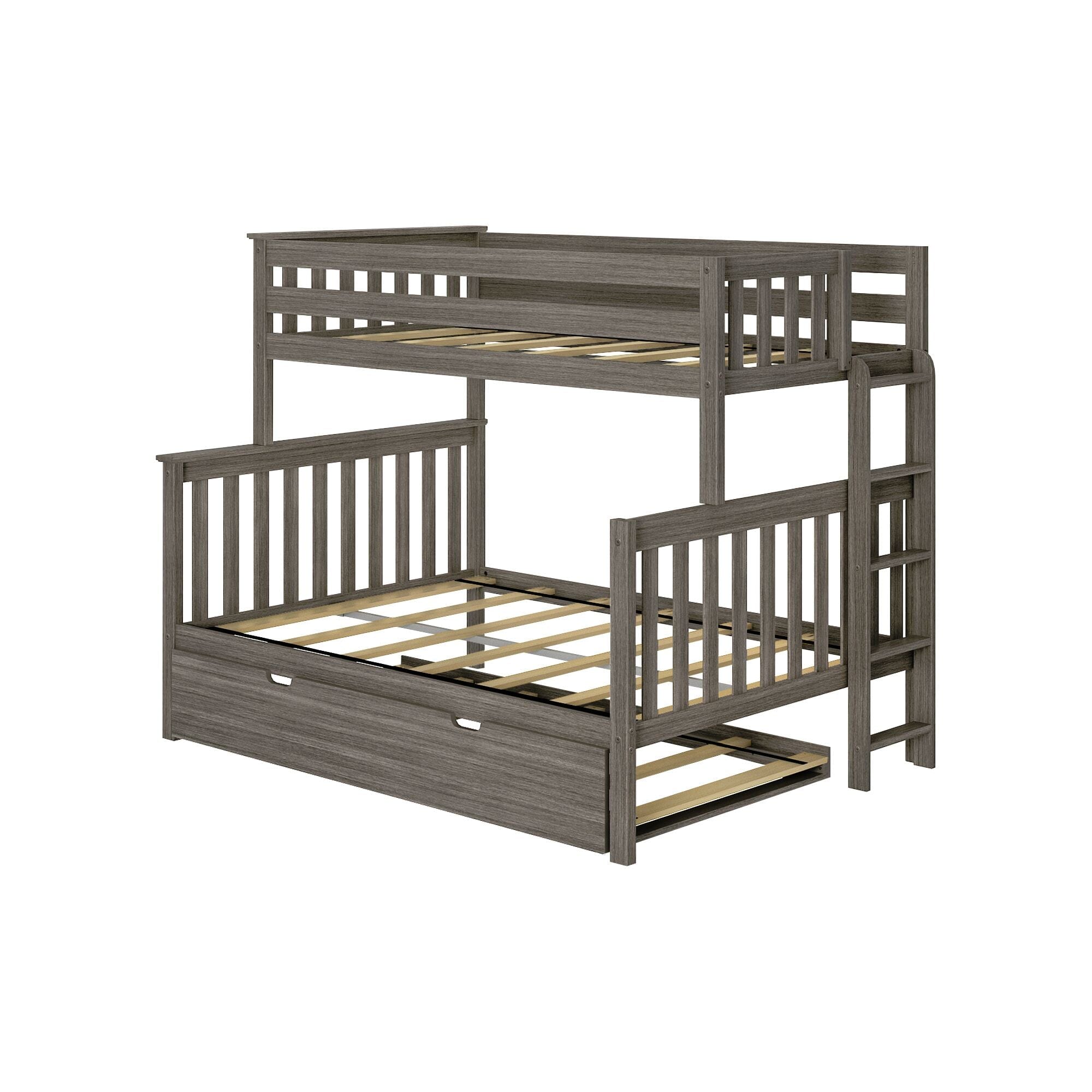 🎄Store Closing Sale💖Twin over Full Bunk Bed with Ladder on End and Trundle