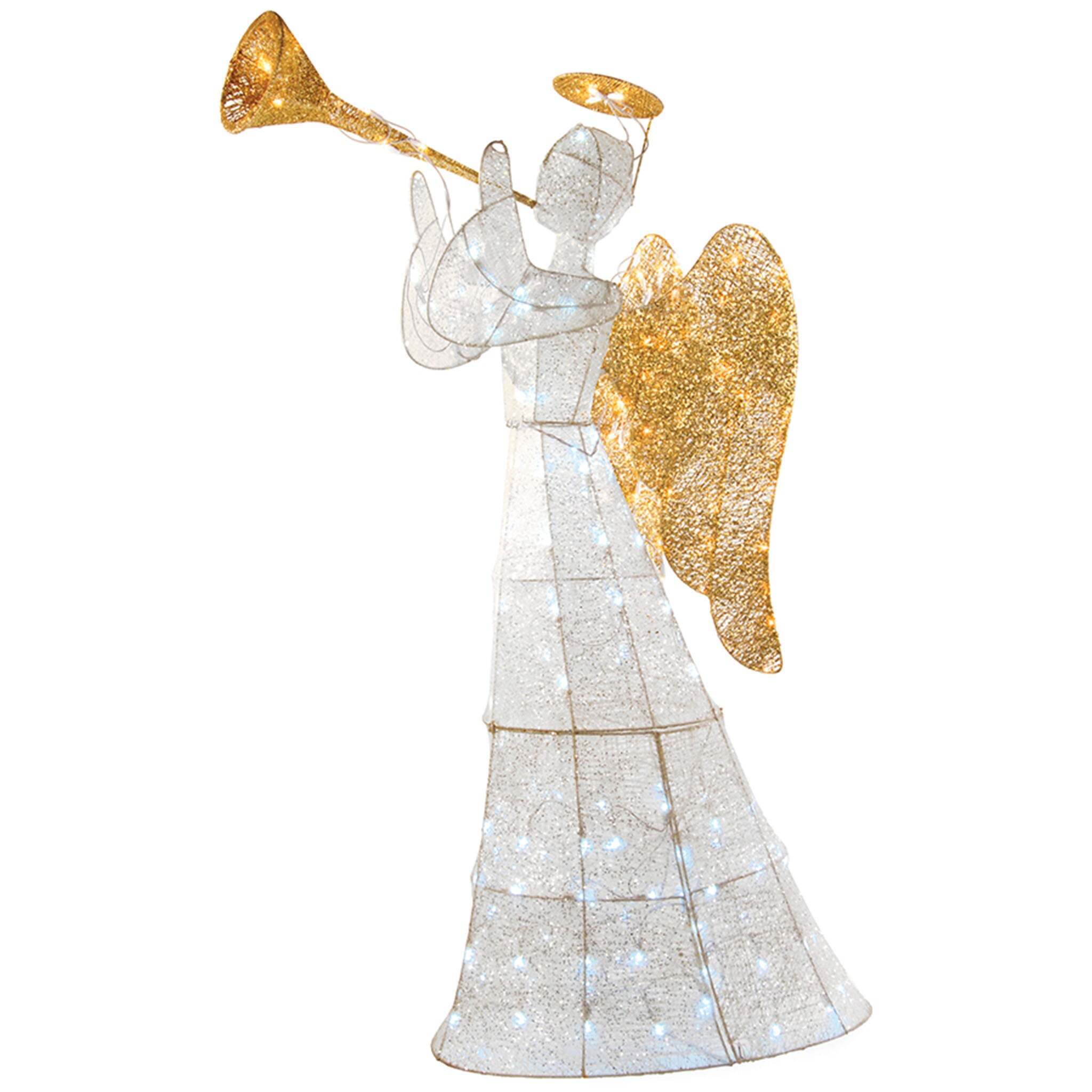 60in. Angel Decoration with LED Lights