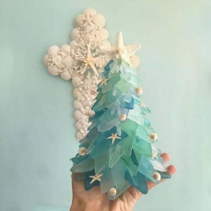 e??锟斤拷Clearance Sale - 49% OFF e???2023 Emissionr?? Sea Glass Christmas Tree