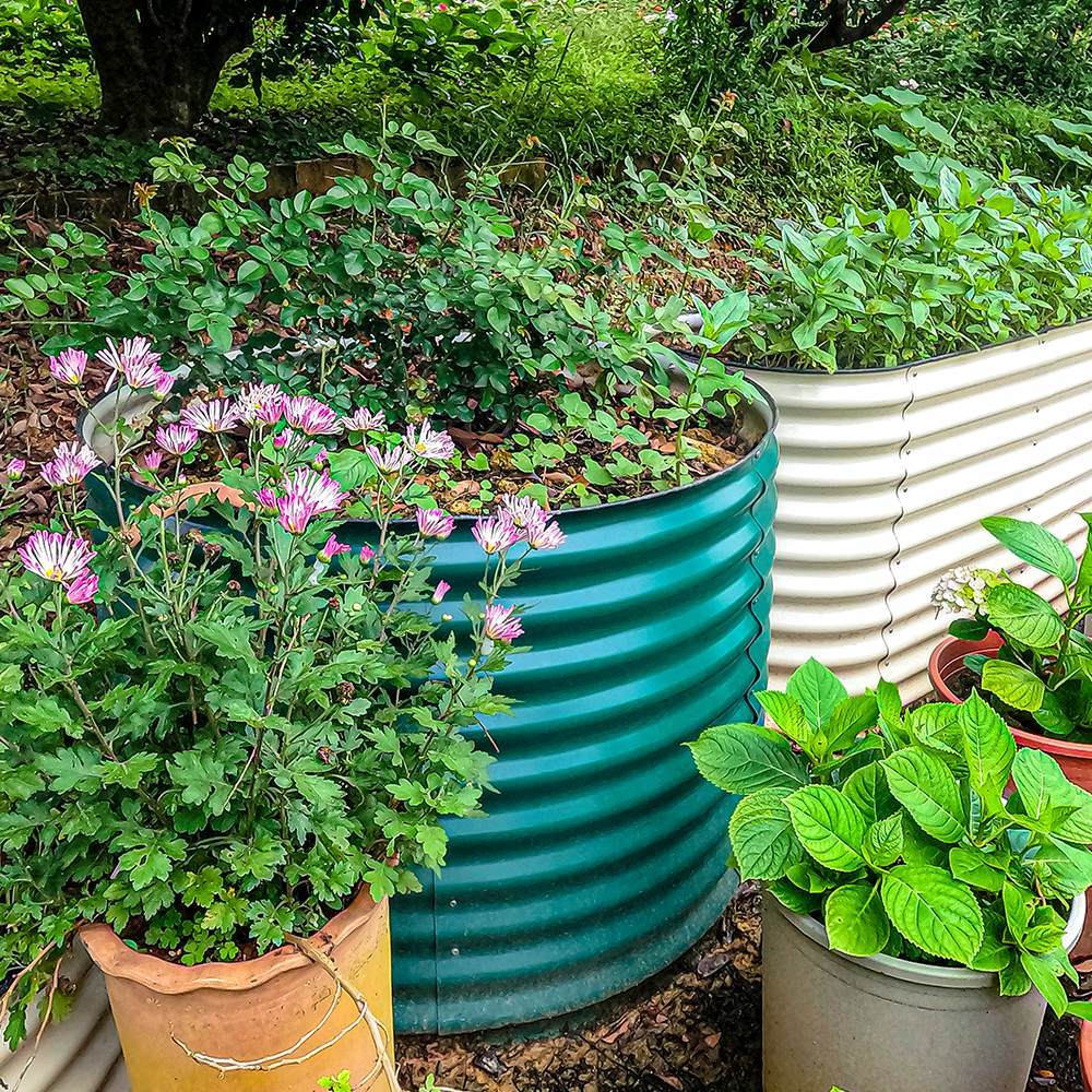 32'' Tall 42'' Round Metal Raised Garden Beds