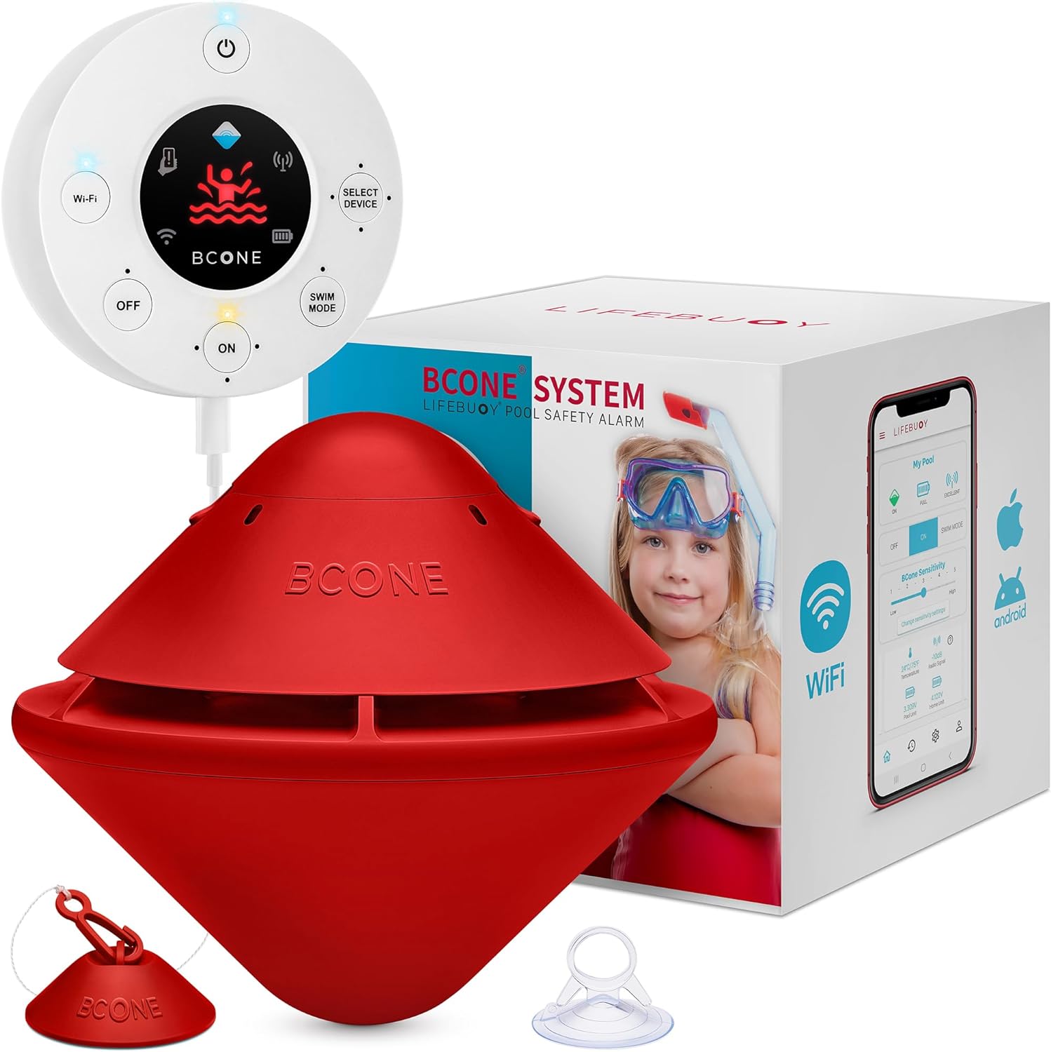 System pool alarms | Loud pool safety alarms on home and pool equipment | ASTM F2208-certified floating pool alarms | Connect to Alexa | pool alarms for in-ground and above-ground pools