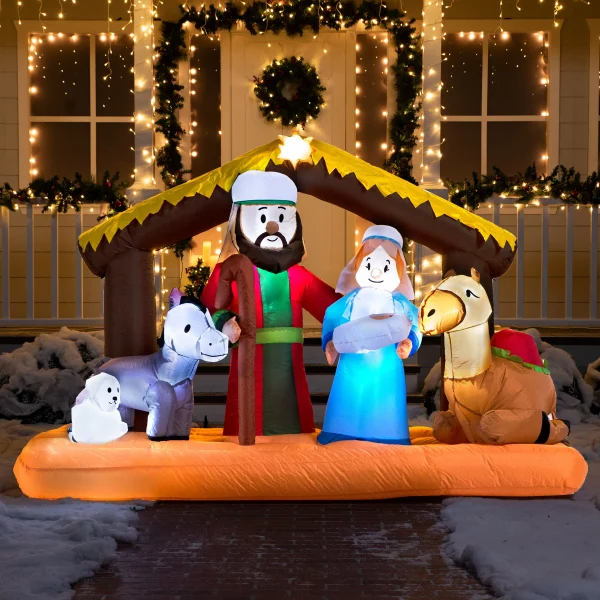6.5ft Large Nativity Scene Inflatable