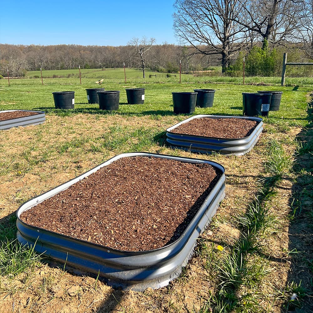 8'' Tall 6.5'x2' Metal Raised Garden Beds (6 in 1)