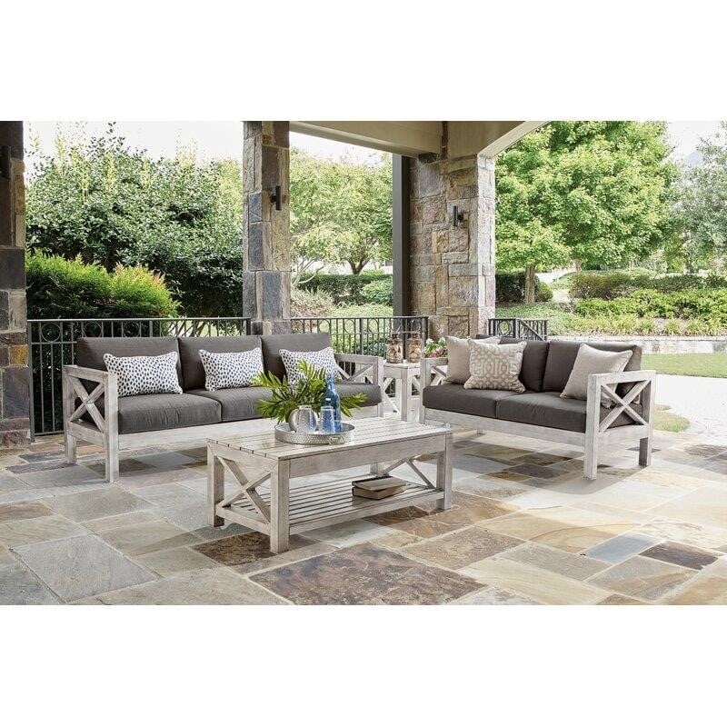 Abbi-Rose 6 - Person Seating Group with Sunbrella Cushions
