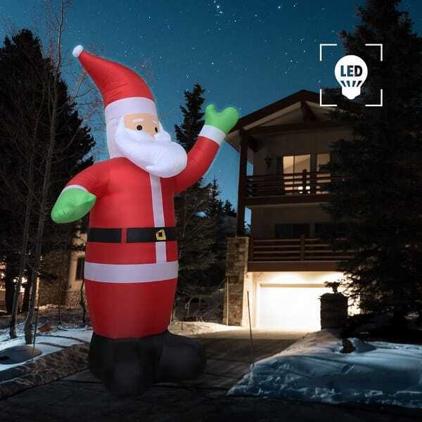 40 Ft Christmas Inflatable Santa Claus LED