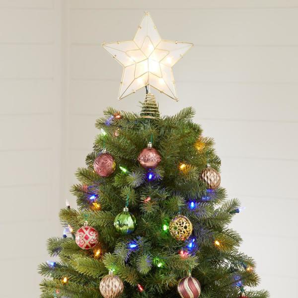 7.5 ft Manchester White Spruce LED Pre-Lit Artificial Christmas Tree with 500 SureBright Color Changing Mini Lights