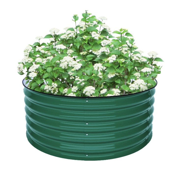 17'' Tall 42'' Round Metal Raised Garden Beds