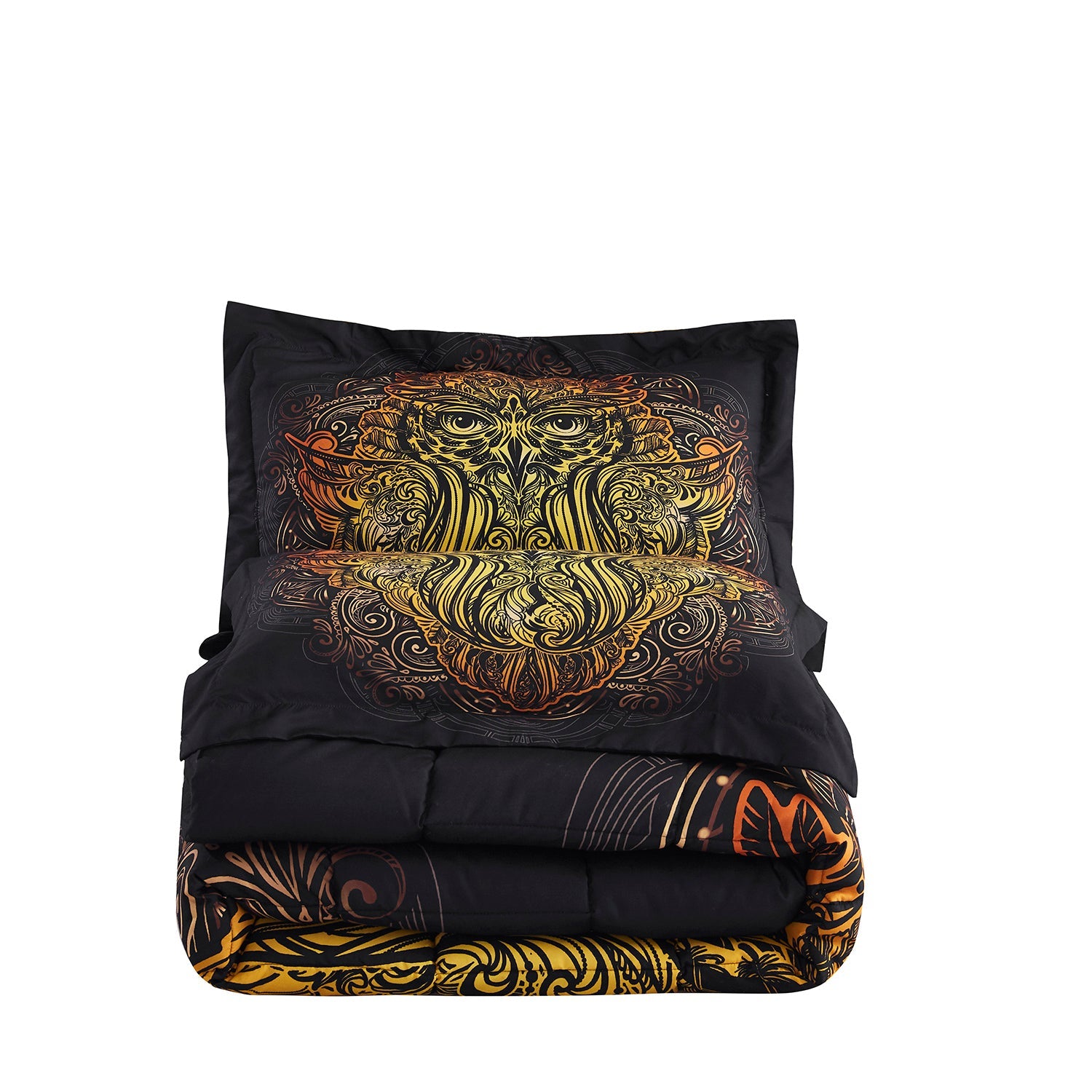 3D Reactive Print Owl All Season Comforter Set Twin -S7