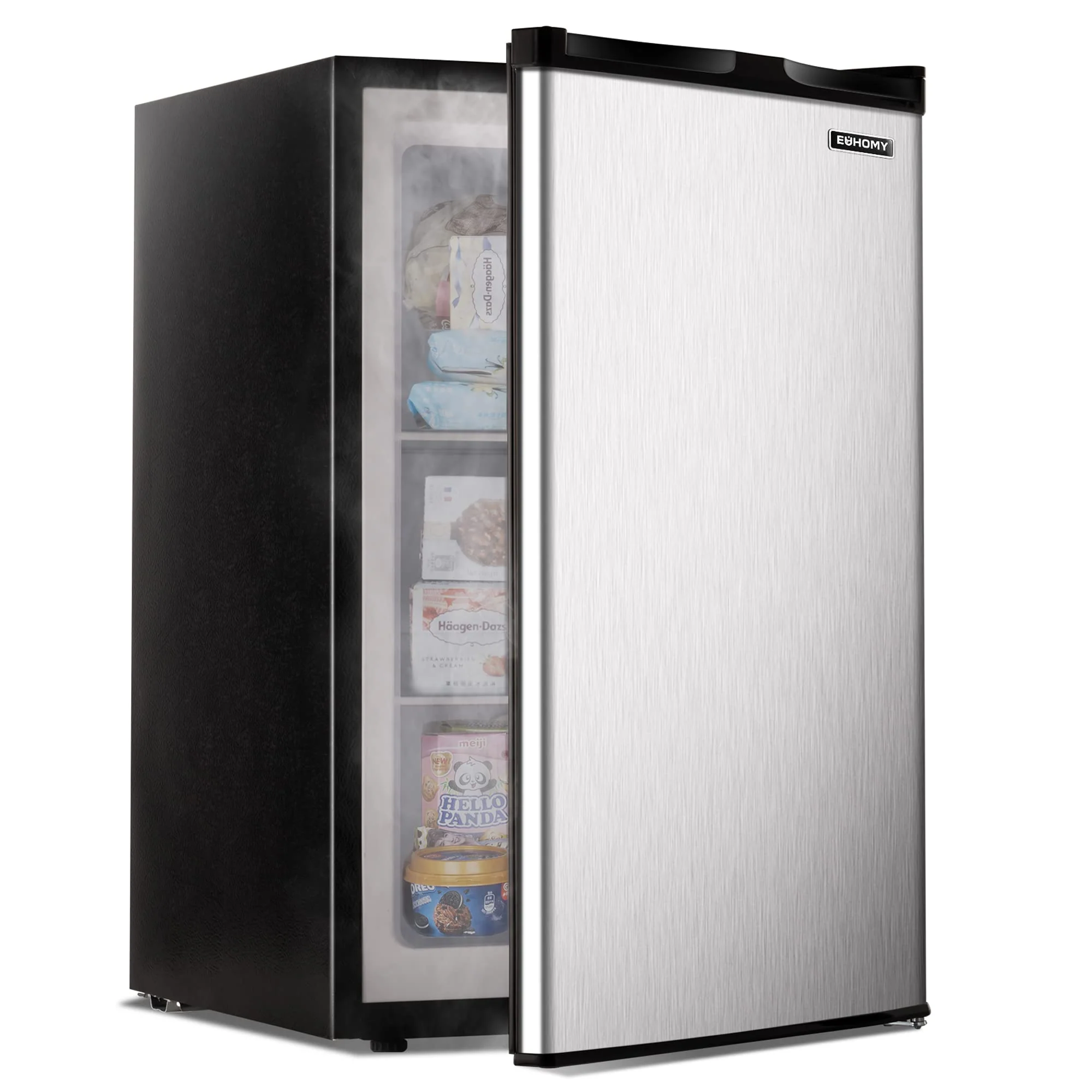 EUHOMY 3.0 Cubic Feet Single Door Compact Mini Upright Freezer