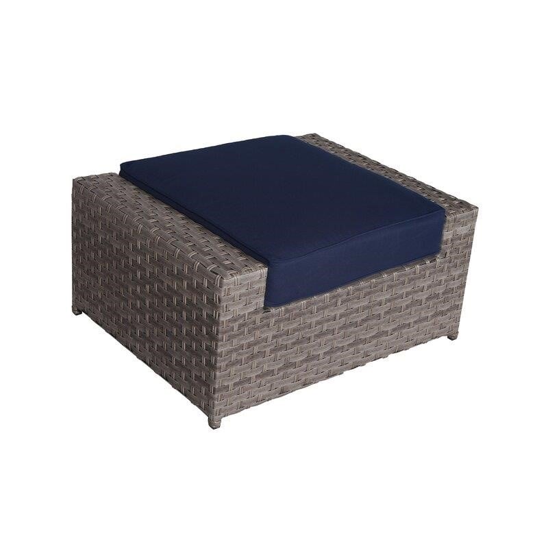 Kordell Wicker/Rattan 6 - Person Seating Group with Cushions