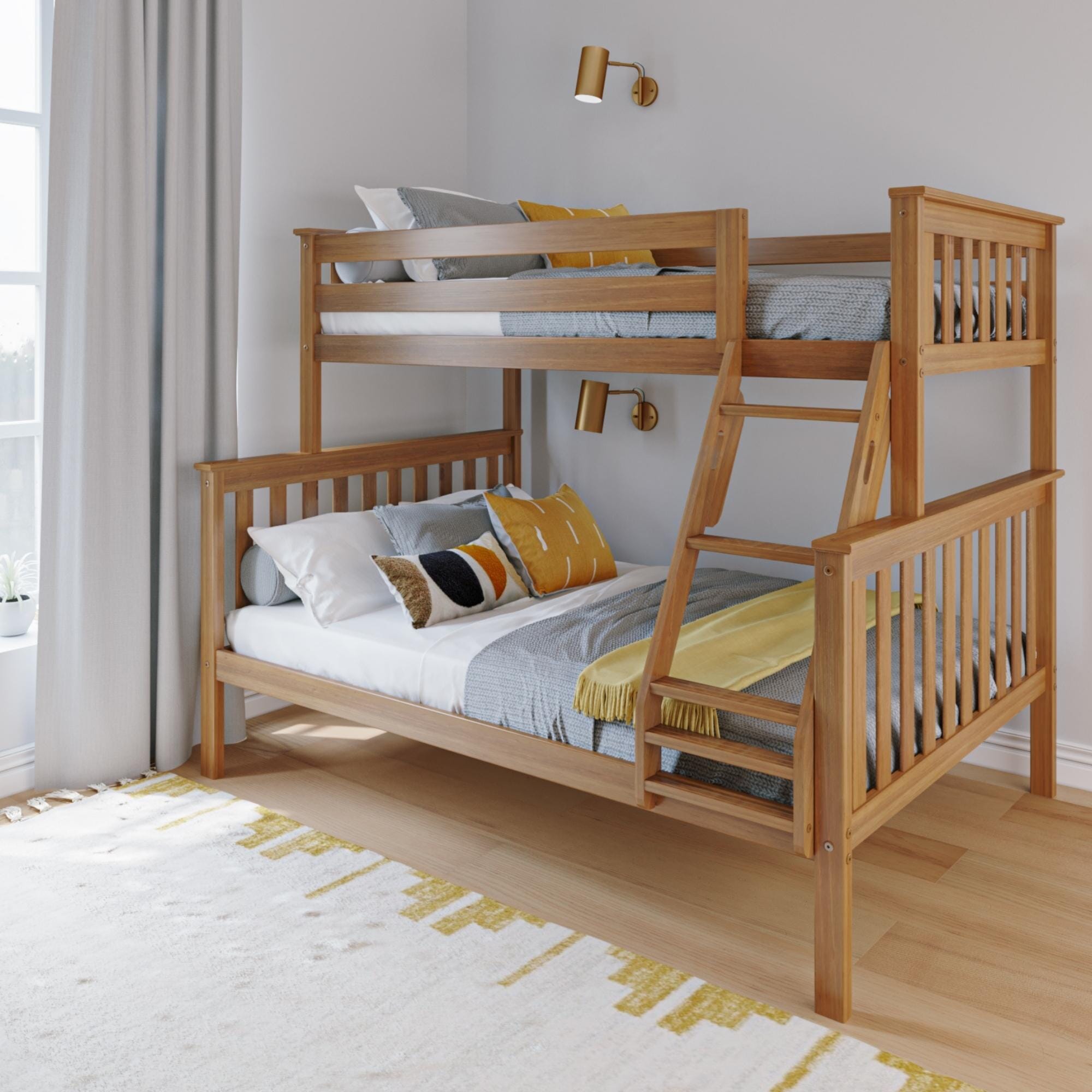 🎄Store Closing Sale💖Kid's Twin Over Full-Size Bunk Bed