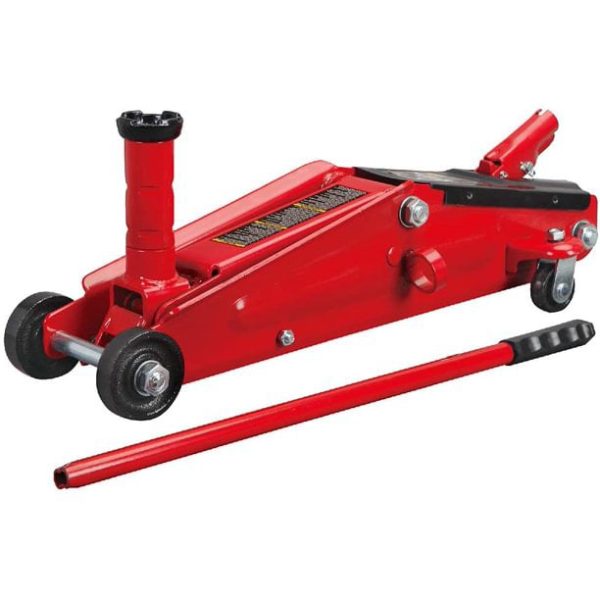 3 Ton Hydraulic Trolley Service/Floor Jack with Extra Saddle, Fits SUVs and Trucks, Red, W8306