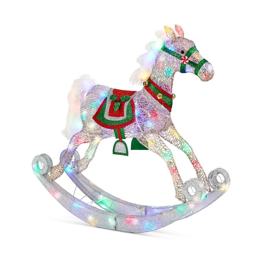 The 4' Twinkling Rocking Horse