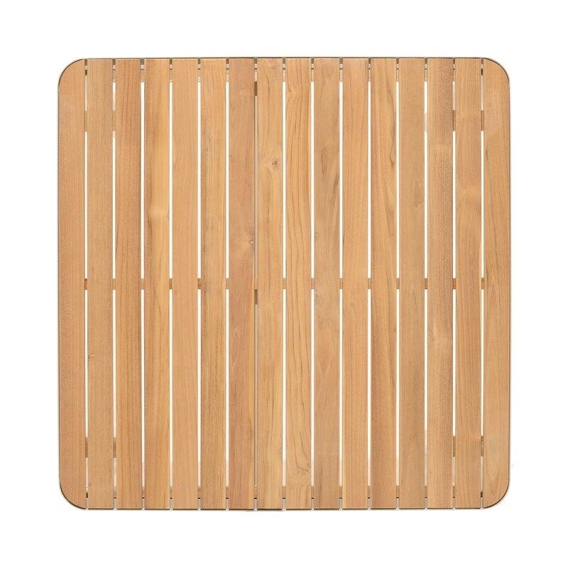 Alexandra Square 4 - Person 37.5'' Long Aluminum Bar Height Dining Set with Cushions