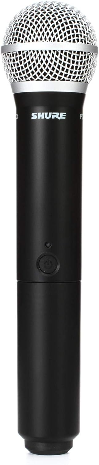 BLX24/PG58 UHF Wireless Microphone System - Perfect for Church, Karaoke, Vocals - 14-Hour Battery Life, 300 ft Range | includes PG58 Handheld Vocal Mic, Single Channel Receiver | H9 Band