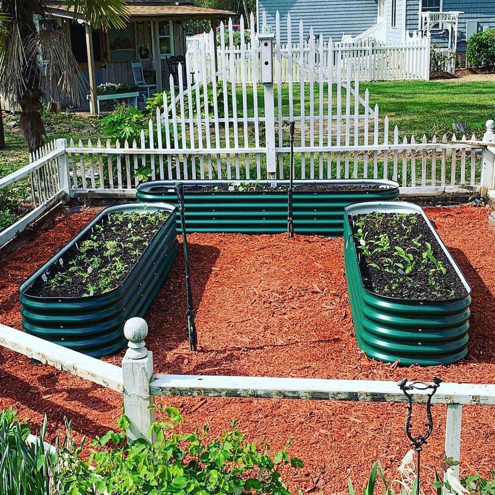 17'' Tall 8'x2' Metal Raised Garden Beds (9 in 1)