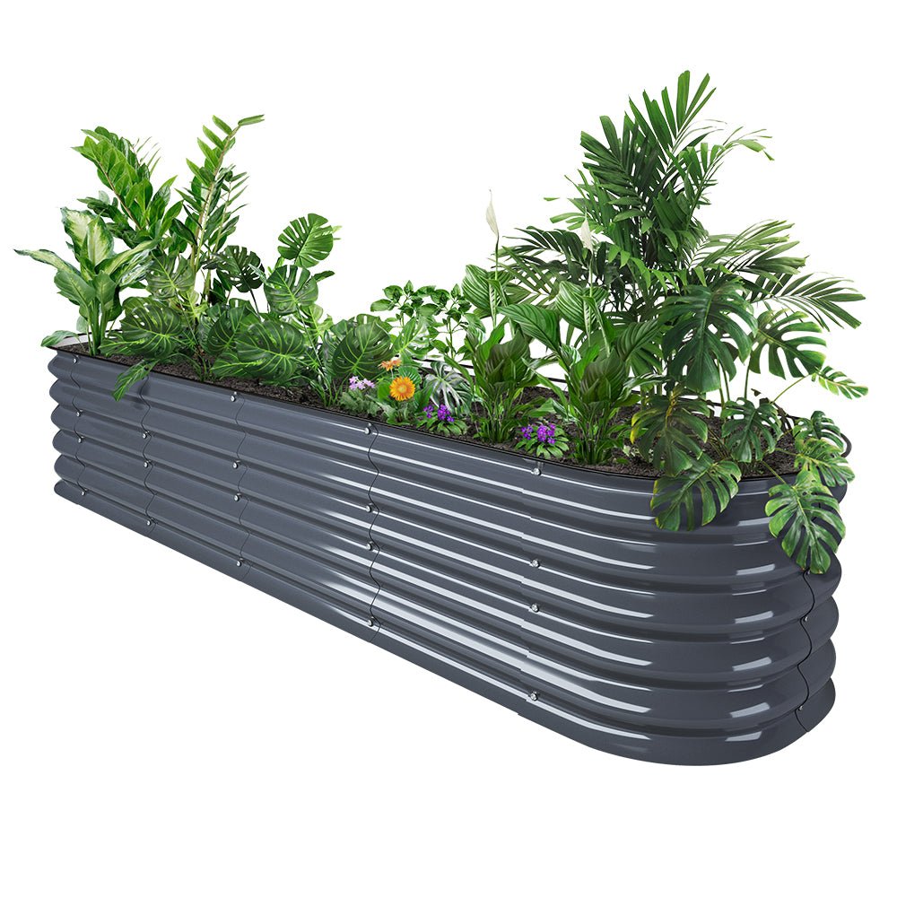 17'' Tall 8'x2' Metal Raised Garden Beds (9 in 1)