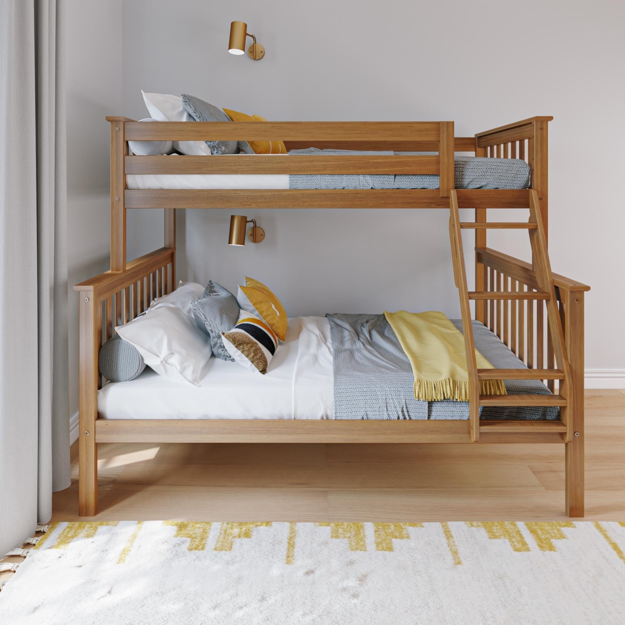 🎄Store Closing Sale💖Kid's Twin Over Full-Size Bunk Bed