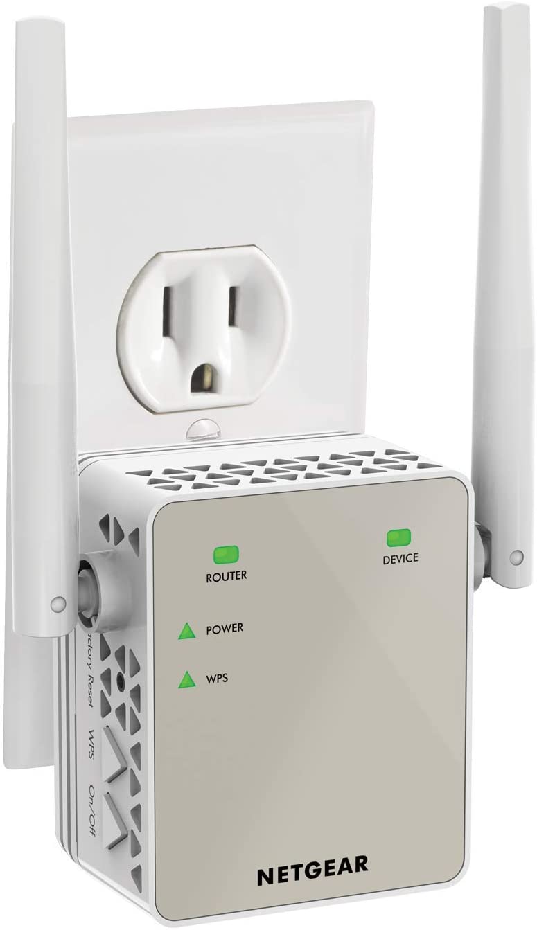 NETGEAR Wi-Fi Range Extender EX6120 - Coverage Up to 1500 Sq Ft and 25 Devices with AC1200 Dual Band Wireless Signal Booster & Repeater (Up to 1200Mbps Speed)