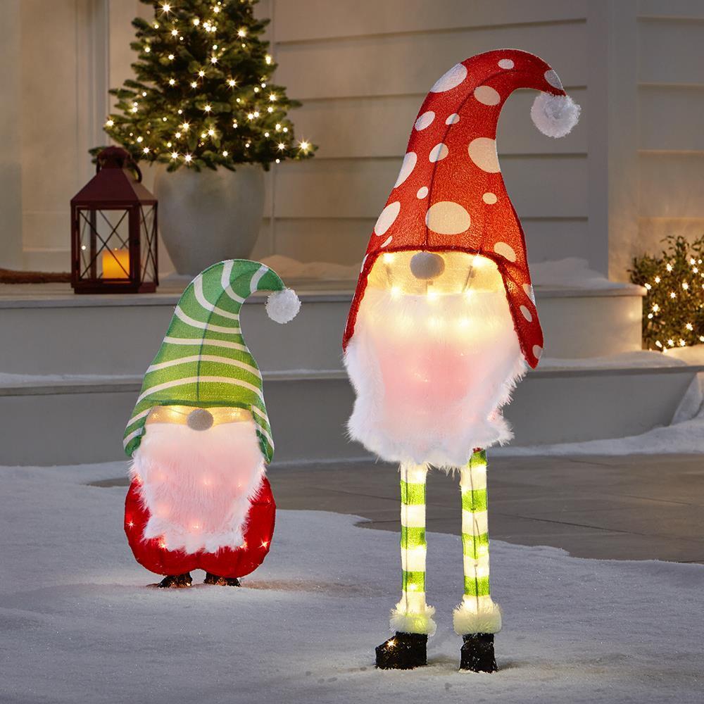The Illuminated Holiday Yard Gnomes