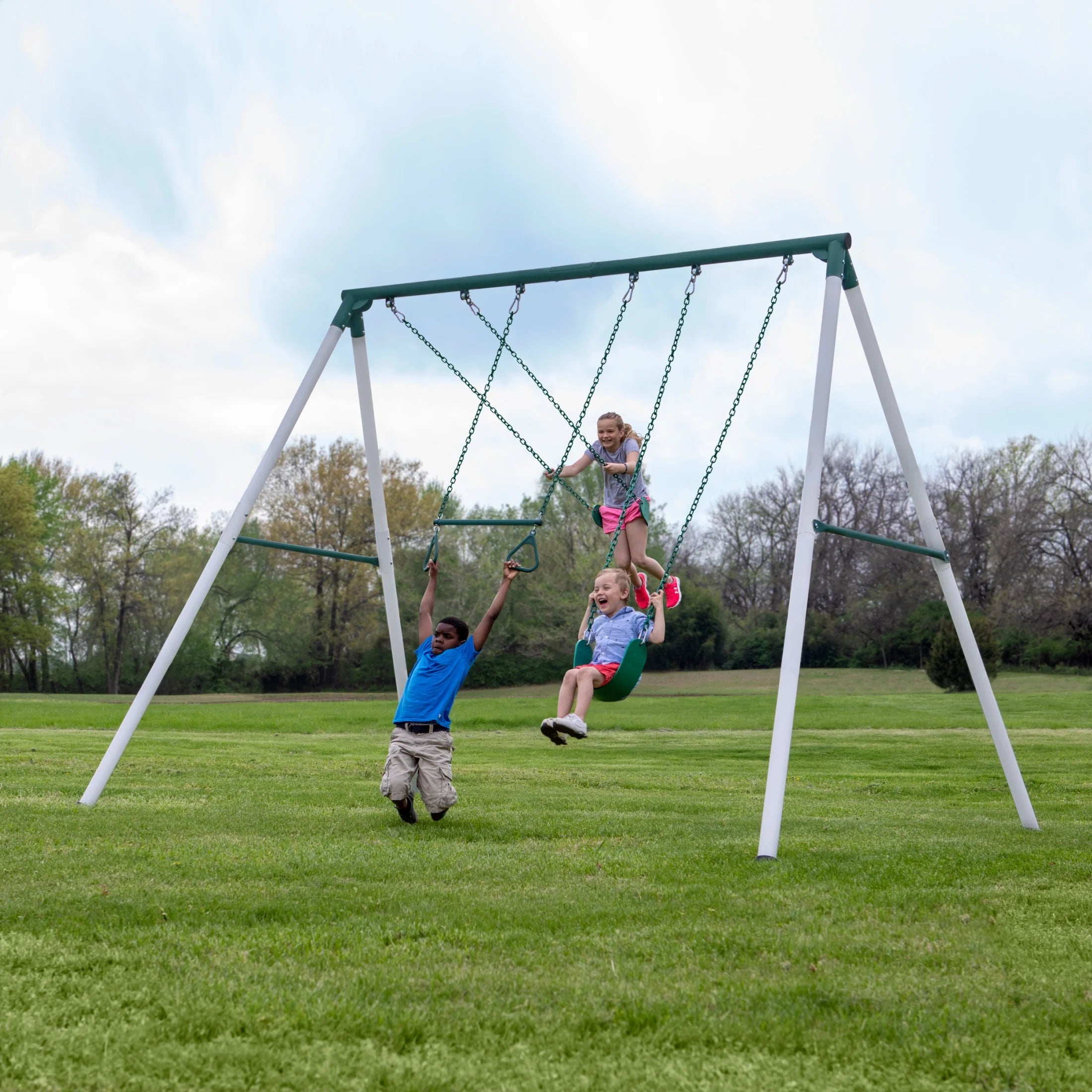 Backyard Discovery Big Brutus Heavy Duty A Frame Swing Set