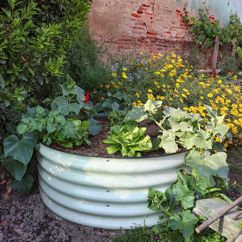 17'' Tall 42'' Round Metal Raised Garden Beds