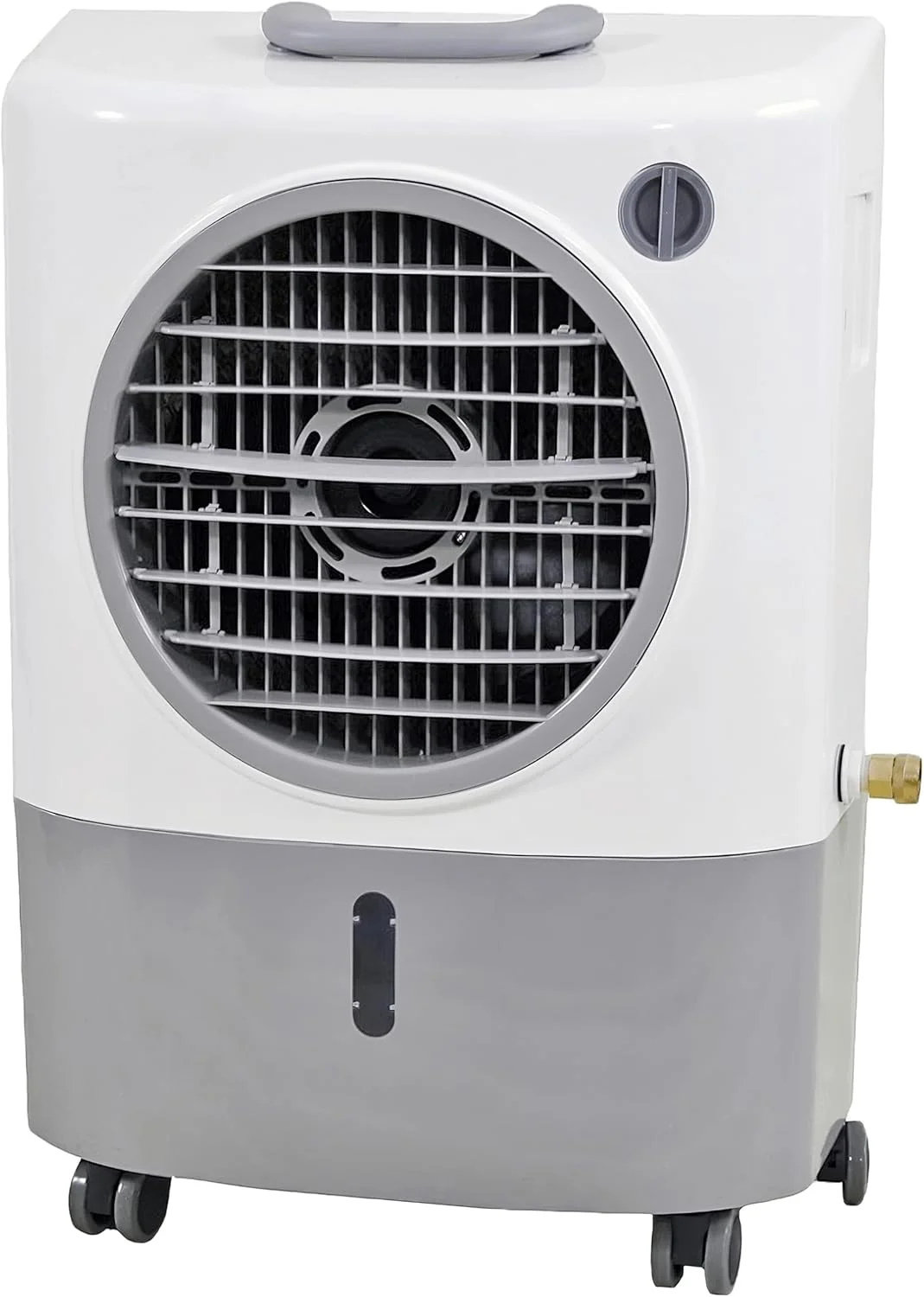 Portable Swamp Coolers - 1300 CFM MC18M Evaporative Air Cooler with 2-Speed Fan, 53.4 dB - 500 sq. ft. Coverage Evaporative Air Cooler Portable High Velocity Outdoor Cooling Fan by Hessaire - White
