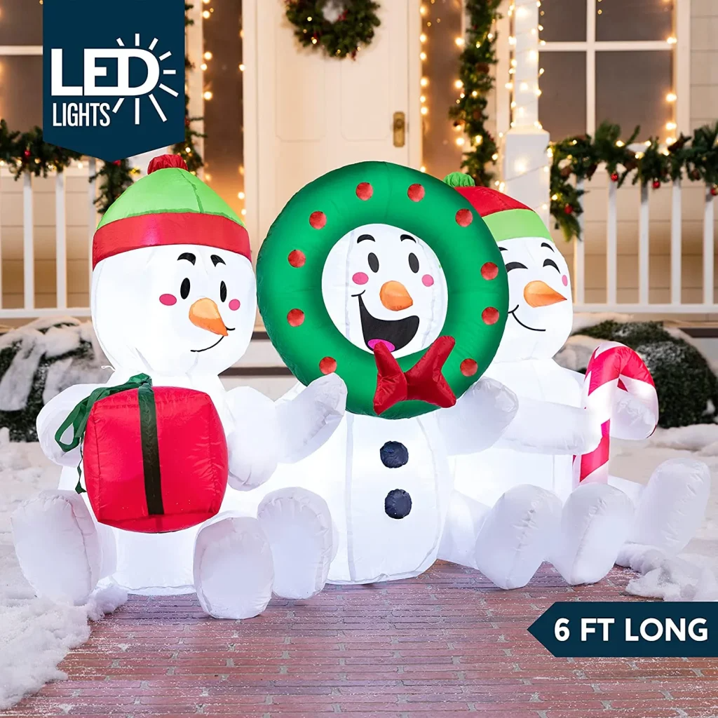 6ft LED Snowman Christmas Inflatable
